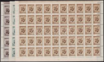 1955 Bartók Béla hajtatlan teljes ívsor (100.000)