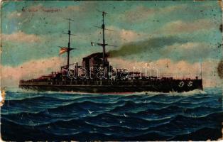 1914 SM Schiff Tegetthoff / WWI Austro-Hungarian K.u.k. Navy battleship (b)