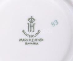 Bavaria mid-century egyszemélyes reggeliző készlet, csésze alátéttel és desszertes tányér. Jelzett, ...