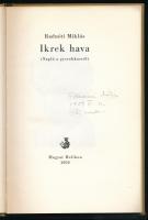 Radnóti Miklós: Ikrek hava (Napló a gyerekkorról). 1959, Magyar Helikon. 832/1000 számozott példány....