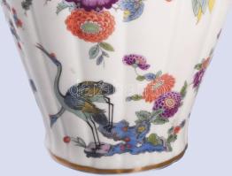 Thomas Ivory régi fedeles váza, jelzett, fogója ragasztott, m: 32 cm