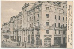 Temesvár, Timisoara; Palatul Banatean, Consulatul Englez / Bánáti palota, Brit konzulátus, nagykövetség, Krayer üzlete. Galambos kiadása / palace, British Consulate, shops (EK)