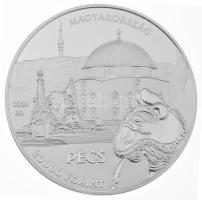 2024. 20.000Ft Ag "Baranya vármegye - Pécs" kapszulában, tanúsítvánnyal (40g/0,925/42mm) T:PP