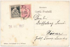 1927 Lupény, Lupeni; Palatul Directiunei miniere / Bányaigazgatóság palotája, templom / mine directo...