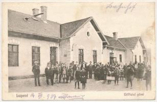 1927 Lupény, Lupeni; Edificiul garei / Bahnhof / vasútállomás / railway station (fl)