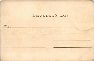 Budapest, Lánchíd, gőzhajó télen. Kuenstlerpostkarte No. 2073. von Ottmar Zieher Kunstanstalt litho ...