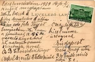 1939 Budapest V. Lánchíd. Kuenstlerpostkarte No. 2308. von Ottmar Zieher No. 586. litho s: Raoul Fra...