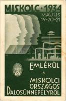 1934 Miskolc, a Miskolci Országos Dalosünnepély reklámlapja (fl)