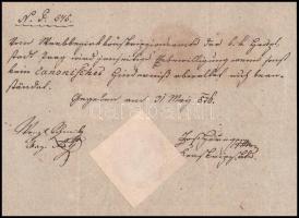 1836 Prager Militär Invaliedenhaus által kiállított német nyelvű házassági engedély viaszpecséttel