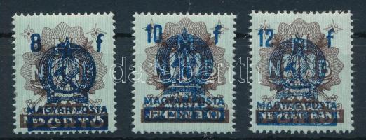 1951 Kisegítő Portó bankjegybélyegeken sor makkos vízjellel. Ritkaságához képest nevetséges katalógusár! A legtöbb gyűjteményből hiányzik! RR!