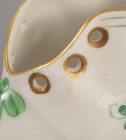 Herendi Waldstein zöld mintás cipő, jelzett, hibátlan, h: 10 cm