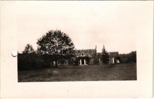 1940 Császár (Komárom), villa, nyaraló. photo (lyukasztott / punched)
