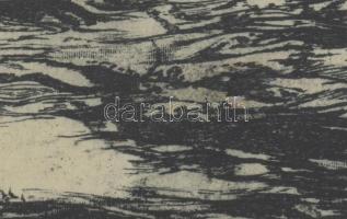 Simon Zoltán (1950-): Tihany. Rézkarc, papír, jelzett, 19×26 cm, lapszéli néhány kevés apró folttal,...