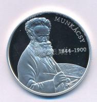 2019. 10.000Ft Ag "Munkácsy Mihály" kapszulában, tanúsítvánnyal (24g/0,925/37mm) T:PP