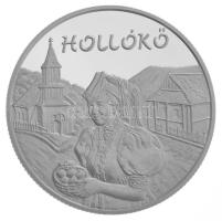 2003. 5000Ft Ag "Hollókő" kapszulában, tanúsítvánnyal (31,46g/0,925/38,61mm) T:PP