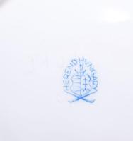 Herendi petrezselyemlevél mintás 5 részes asztali szett, jelzett, kis kopással, csikknyomó ragasztot...