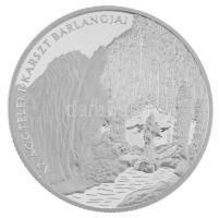 2005. 5000Ft Ag "Az Aggteleki-karszt barlangjai" kapszulában, tanúsítvánnyal (31,46g/0,925...