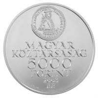 2003. 5000Ft Ag "A Rákóczi szabadságharc 300. évfordulója" kapszulában, tanúsítvánnyal (31,46g/0,925/38,61mm) T:BU