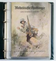 Spannende Geschichten 4 száma (32, 35, 50, 86):  Fr. W. Mader: Die Schlacht bei Tanga, Kurt Tanz: Kemmel Berg des Schickfals, Ernst August Lehmann: Zeppelinkriegsfahrten nach England, Walther Ahrens: Meldeläufer Hardinger. Gütersloh,én.,C. Bertelsmann. Német nyelven. Kiadói illusztrált papírkötések, lefűzhető mappában.