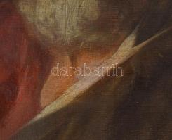 Jelzés nélkül, feltehetően XX. sz. eleji festő: Szakállas férfi portréja. Olaj, vászon, javított. De...