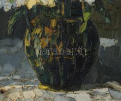 Jelzés nélkül: Csendélet. Olaj, vászon. Dekoratív fakeretben, 50×40 cm