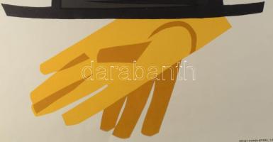 Zelenák Crescencia (1922-2021): "Diplomaták összeesküvése", 1967. Filmplakát, papír, jelzé...