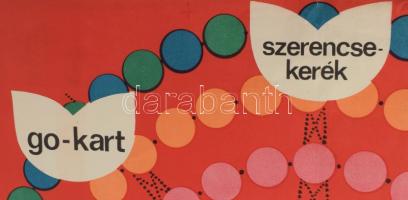 1967, Luna park, kereskedelmi plakát, papír, jelzés nélkül, Offset-nyomda, 82x56 cm. Lap tetején egé...