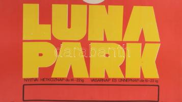 1967, Luna park, kereskedelmi plakát, papír, jelzés nélkül, Offset-nyomda, 82x56 cm. Lap tetején egé...