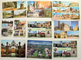 1.000-1.200 db modern magyar városképes lap, jó minőségű használatlan tétel cipős dobozban