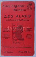 Les alpes de la Savoie et du Dauphiné 1928-1929  Michelin et Cie, 1928. LVI. 518 p Számos térképpel. Egészvászon kötésben, egy előzéklap hiányzik, egyébként jó állapotban / In linen binding, one flyleaf missing.