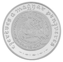 2001. 3000Ft Ag "Ezeréves a magyar pénzverés" kapszulában, tanúsítvánnyal (31,46g/0,925/38...