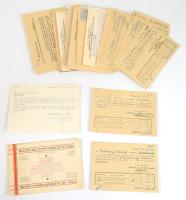1943-1948 25 db fejléces levelezőlap különféle cégektől (,,Autonova", Emergé és Palma Kaucsuk Rt., stb.)