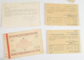 1943-1948 25 db fejléces levelezőlap különféle cégektől (,,Autonova", Emergé és Palma Kaucsuk R...