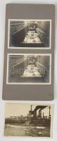 cca 1914-1918 Az Osztrák-Magyar Cs. és Kir. Haditengerészettel kapcsolatos fotó tétel, összesen 7 db...