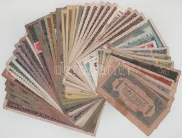 Vegyes, 46db-os magyar és külföldi bankjegytétel T:F-G