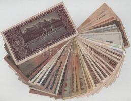 Vegyes, 46db-os magyar és külföldi bankjegytétel T:F-G