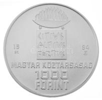 1994. 1000Ft Ag "XXVI. Nyári Olimpia - Atlanta" kapszulában, tanúsítvánnyal (31,46g/0,925/38,61mm) T:BU