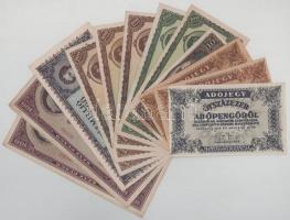 1945-1946. 100P-500.000AP (12db) T:XF-F többsége szép papír