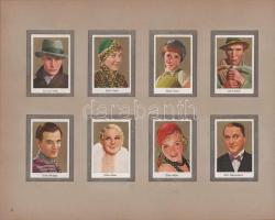 cca 1930 Salem Gold-Film-Bilder Album 2. Német cigarettakép gyűjtőalbum a kor híres színészeinek és ...