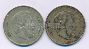 1947. 5Ft Ag "Kossuth" (2x) T:F patina
Adamo F8.1