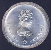 Kanada 1973. 10$ Ag "Montreali olimpia-térkép" T:1