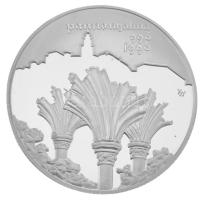 1995. 1000Ft Ag "Pannonhalma 996-1996" kapszulában, tanúsítvánnyal (31,46g/0,925/38,61mm) T:PP