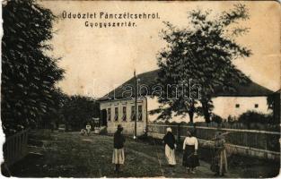 1907 Páncélcseh, Panticeu, Panciteu; Gyógyszertár. Dorogán Testvérek kiadása / pharmacy (b)
