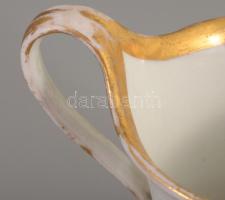 1846-1957 Christian Fischer Pirkenhammer kézzel festett emlékcsésze, előoldalán "Szökőkút"...