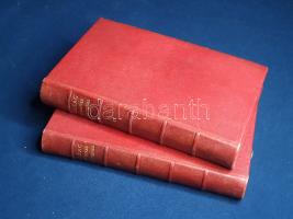 Balzac, Honoré de:  Les contes drolatiques. Colliges ez Abbayes de Touraine. Vol. I-II. [Teljes mű két kötetben.] Paris, (1892 körül). Éditeur Calmann Lévy (Imprimerie Émile Colin, Lagny). 1 t. (címkép) + [4] + 330 p.; 1 t. (címkép) + [4] + 330 p. Honoré de Balzac (1799-1850) regényciklusai szünetében vetette papírra reneszánsz ízű, komikusan erotikus elbeszéléseit. Az először folyóiratokban napvilágot látott novellák 1832-1837 között kerültek gyűjteményes kötetekbe. Példányunk a nagy múltú francia kiadó, az elsősorban XIX. századi francia sikerszerzők kiadására szakosodott Calmann Lévy kiadó gondozásában jelent meg. Egységes, aranyozott, álbordás gerincű korabeli bőrkötésben, felül aranyozott festésű lapszélekkel. Jó példány.