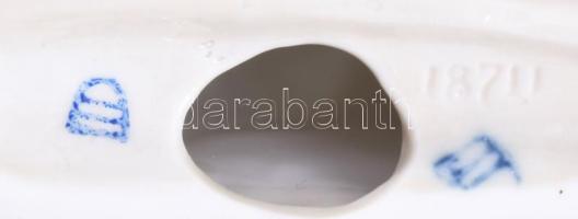 Cseh alt wien rokokó pár figura, jelzett, hibátlan, m: 8 cm