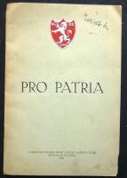 1940 Magyar Jogász Sport egyesület (Jurista klub) Pro Patria emlékvacsora kiadványa. Ünnepi beszéd és előző vacsorák szónaokai 10old. (sarka sérült)