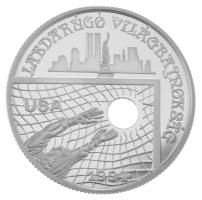 1993. 1000Ft Ag "Labdarúgó VB - Vetődő kapus" kapszulában, tanúsítvánnyal (31,46g/0,925/38...