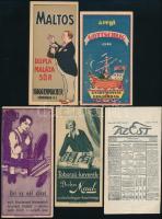 5 db számolócédula (Dreher Maul, Gottschlig, Maltos Dupla Málata Sör, stb.)