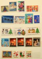 Kis parafilatélia tétel 8 lapos, közepes berakóban